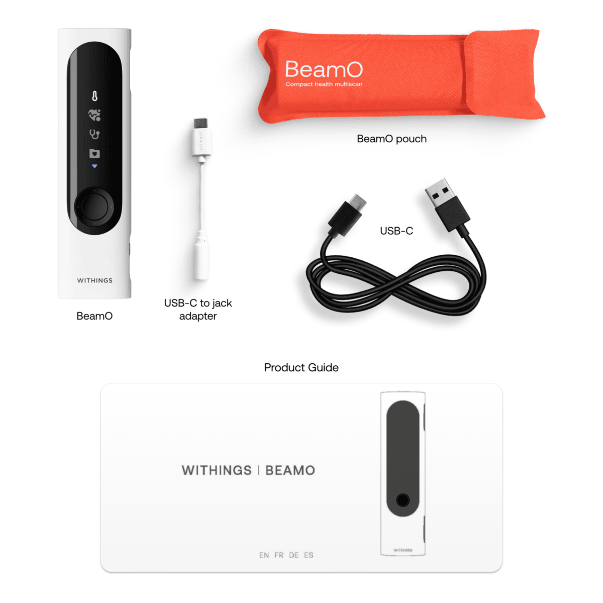 Zdravotní monitor Withings 4v1 BeamO – bílý - bonami.click
