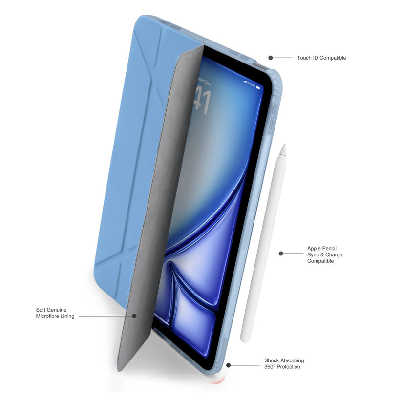 Kryt na iPad Air 13" Pipetto Origami No1 Original Case - světle modrý - bonami.click