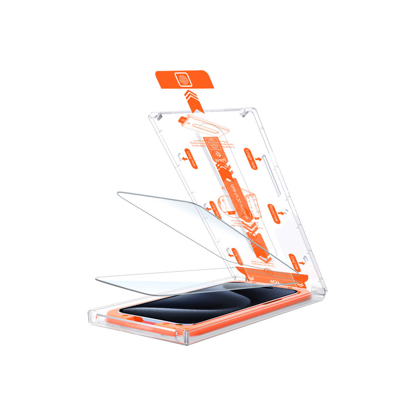 2 kusy ochranného skla pro iPhone 15 Plus se snadným aplikátorem Mobile Origin Screen Guard - bonami.click