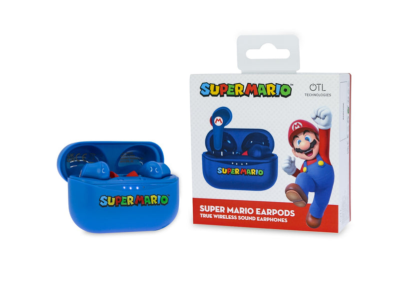 Dětská bezdrátová sluchátka OTL TWS Super Mario Blue - bonami.click
