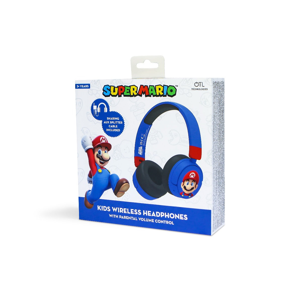 Dětská bezdrátová sluchátka OTL Super Mario - bonami.click