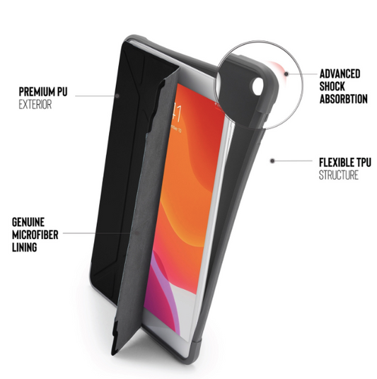 Obal na iPad Air 10,9" (2020) Pipetto Origami Pencil - černý - bonami.click