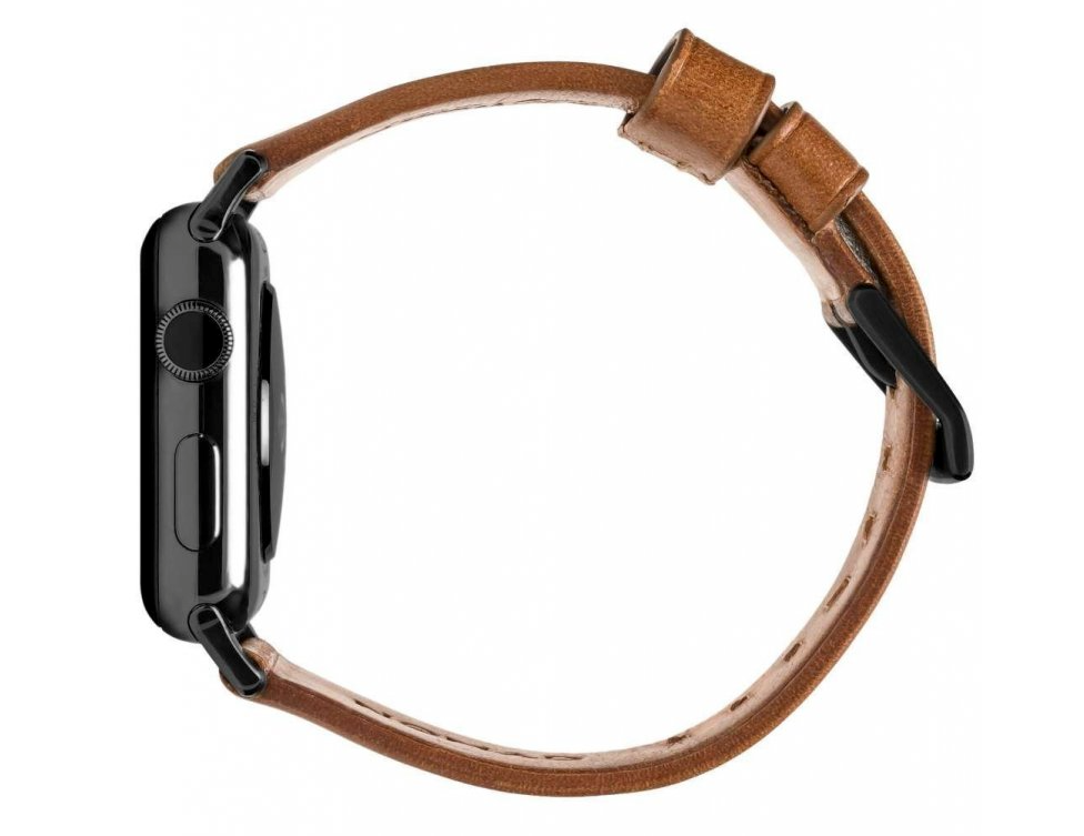 Řemínek pro Apple Watch 42/44/45/49 mm Nomad kožený - hnědý - bonami.click