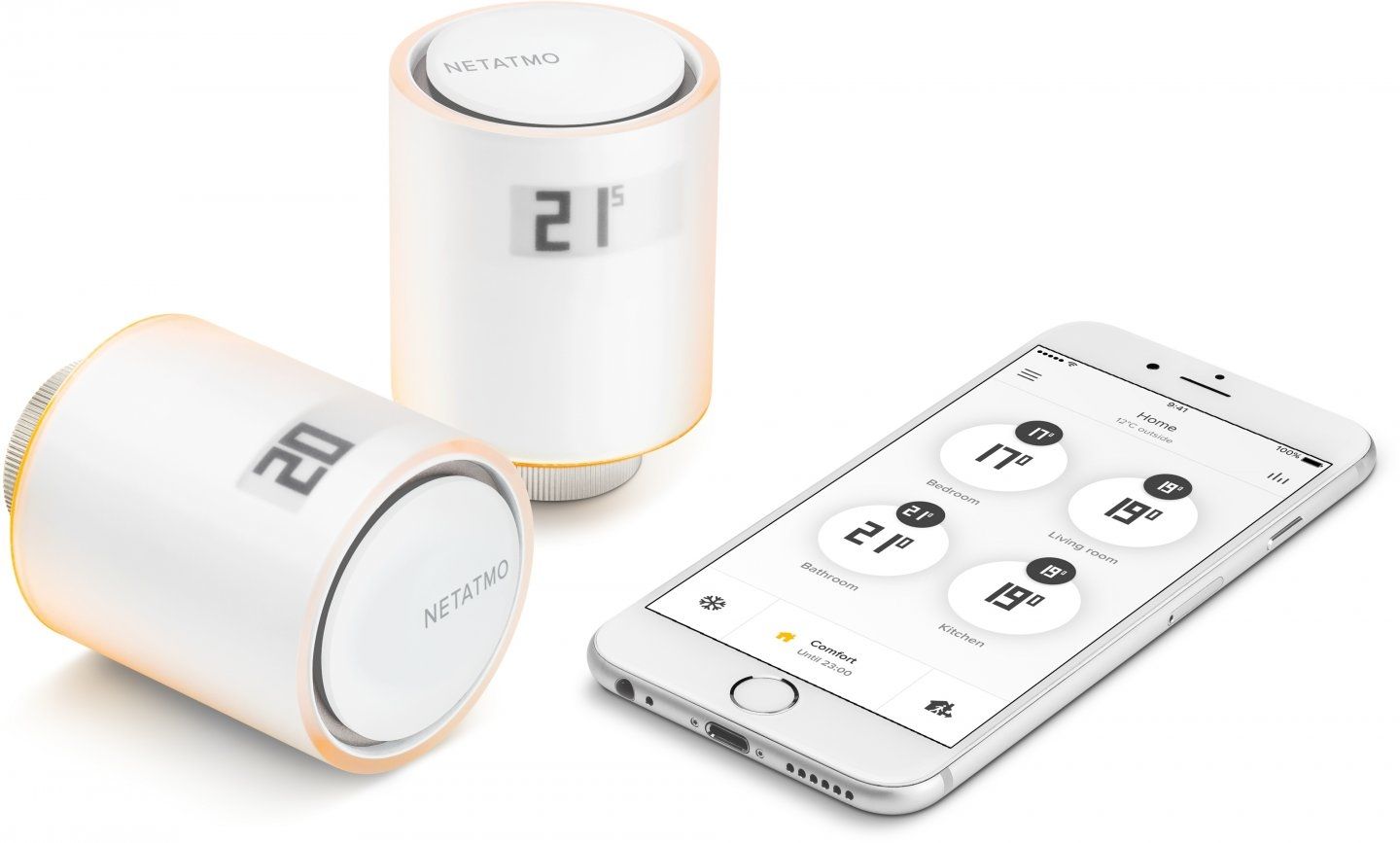 Chytré radiátorové hlavice Netatmo - Starter Pack - bonami.click