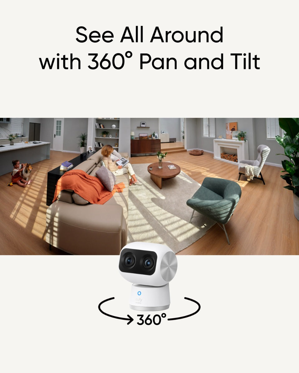 Vnitřní 4K kamera Eufy Indoor Cam S350 - bonami.click