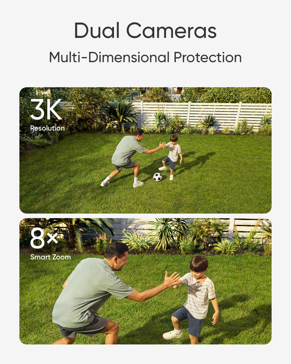 3K duální bezpečnostní kamera s reflektory Eufy Floodlight Cam E340 - bonami.click