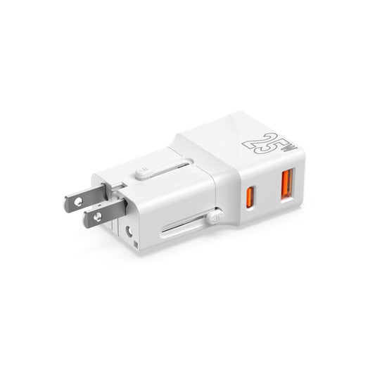 25W Cestovní adaptér Mobile Origin Travel Adapter - bílý - bonami.click