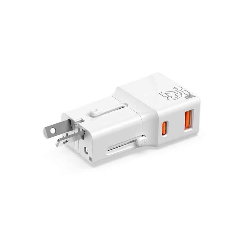 25W Cestovní adaptér Mobile Origin Travel Adapter - bílý - bonami.click