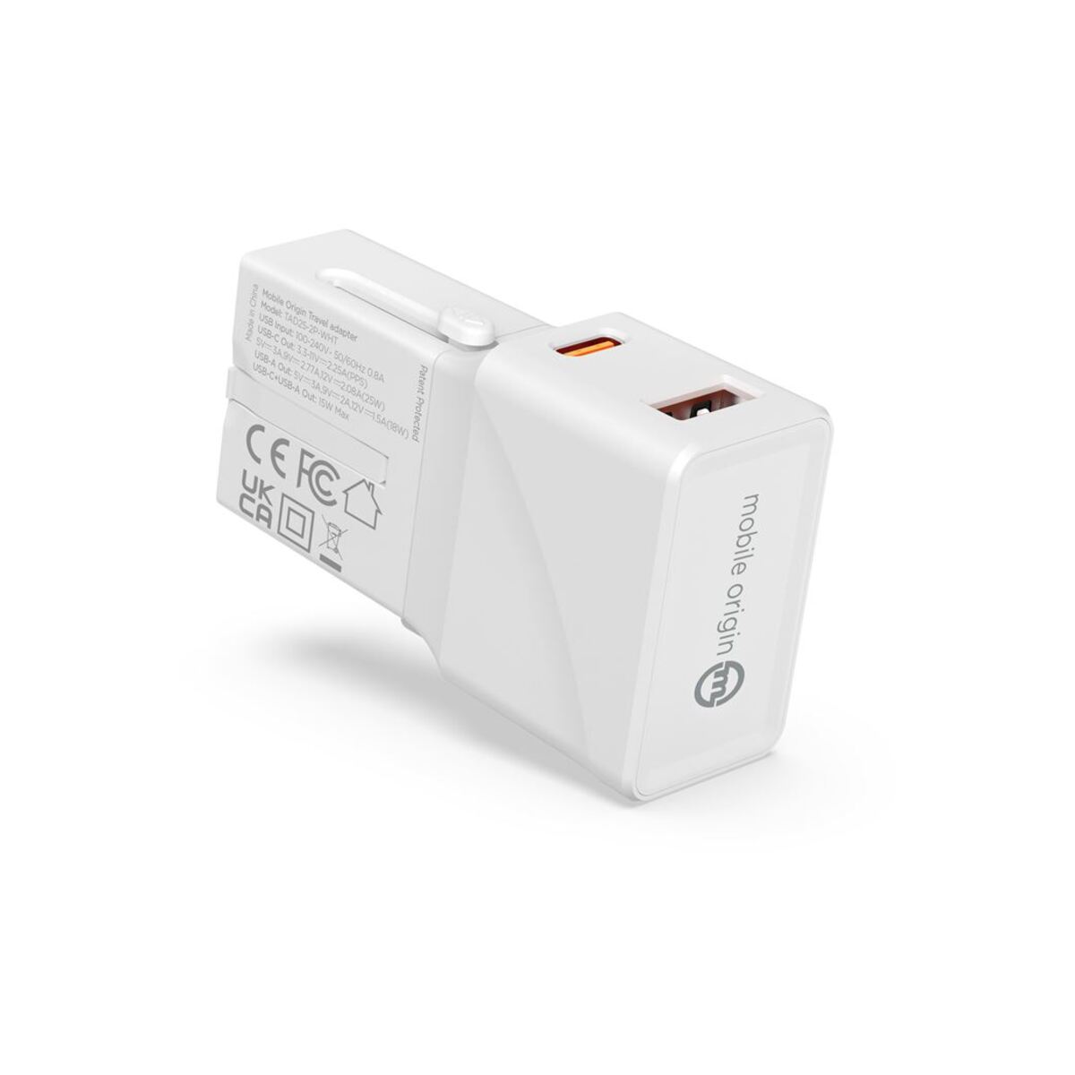 25W Cestovní adaptér Mobile Origin Travel Adapter - bílý - bonami.click