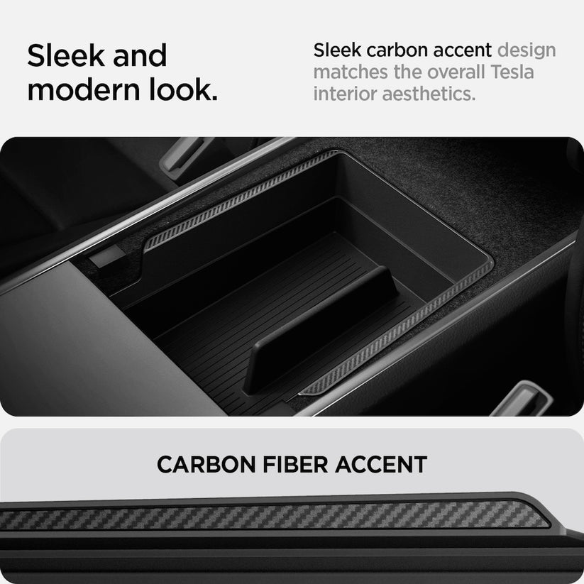 Organizér do loketní opěrky Spigen Tesla Armrest Console Organizer - černý - bonami.click
