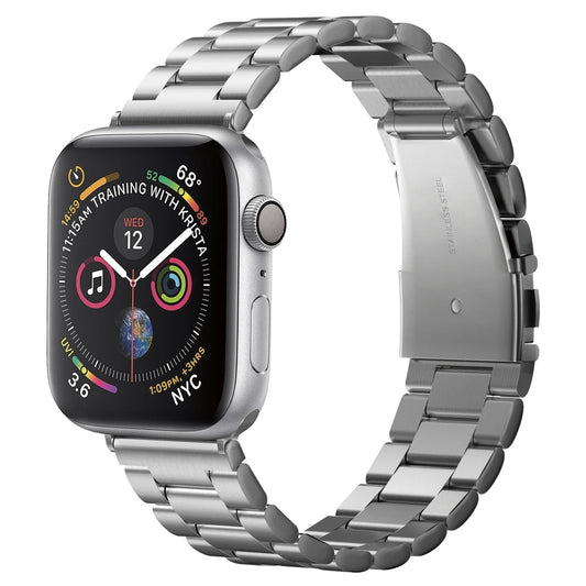 Kovový řemínek pro Apple Watch 42/44/45/49 mm Spigen Modern Fit - stříbrný - bonami.click