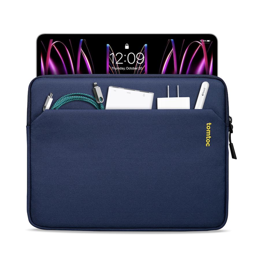 tomtoc Sleeve - 12,9" iPad Pro - tmavě modrý