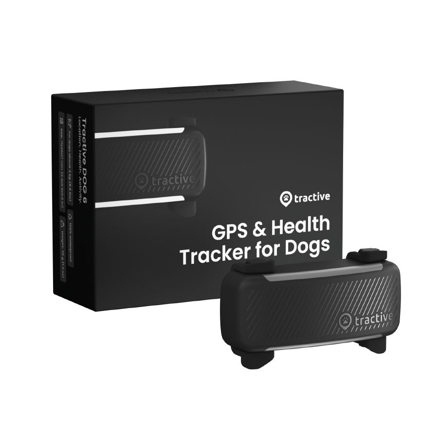 GPS tracker pro psy Tractive DOG 6 s monitoringem zdraví a štěkání