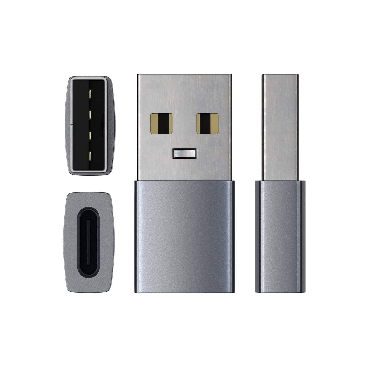 Hliníkový adaptér Satechi USB-A na USB-C - vesmírně šedý