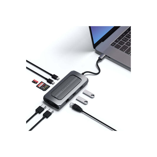 Hliníkový USB-C HUB MX Satechi - vesmírně šedý - bonami.click