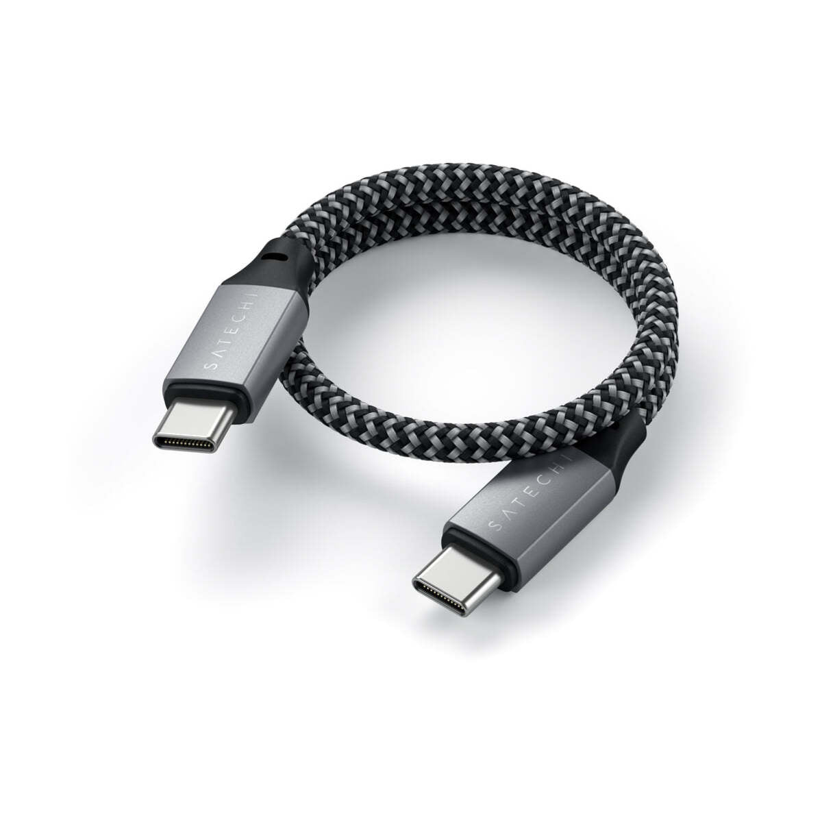 25cm kabel USB-C na USB-C Satechi - vesmírně šedý - bonami.click
