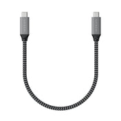Pletený kabel Satechi USB-C na USB-C 25 cm – šedý - bonami.click