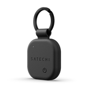 Stylová klíčenka z veganské kůže Satechi FindAll Keychain pro AirTag - černá