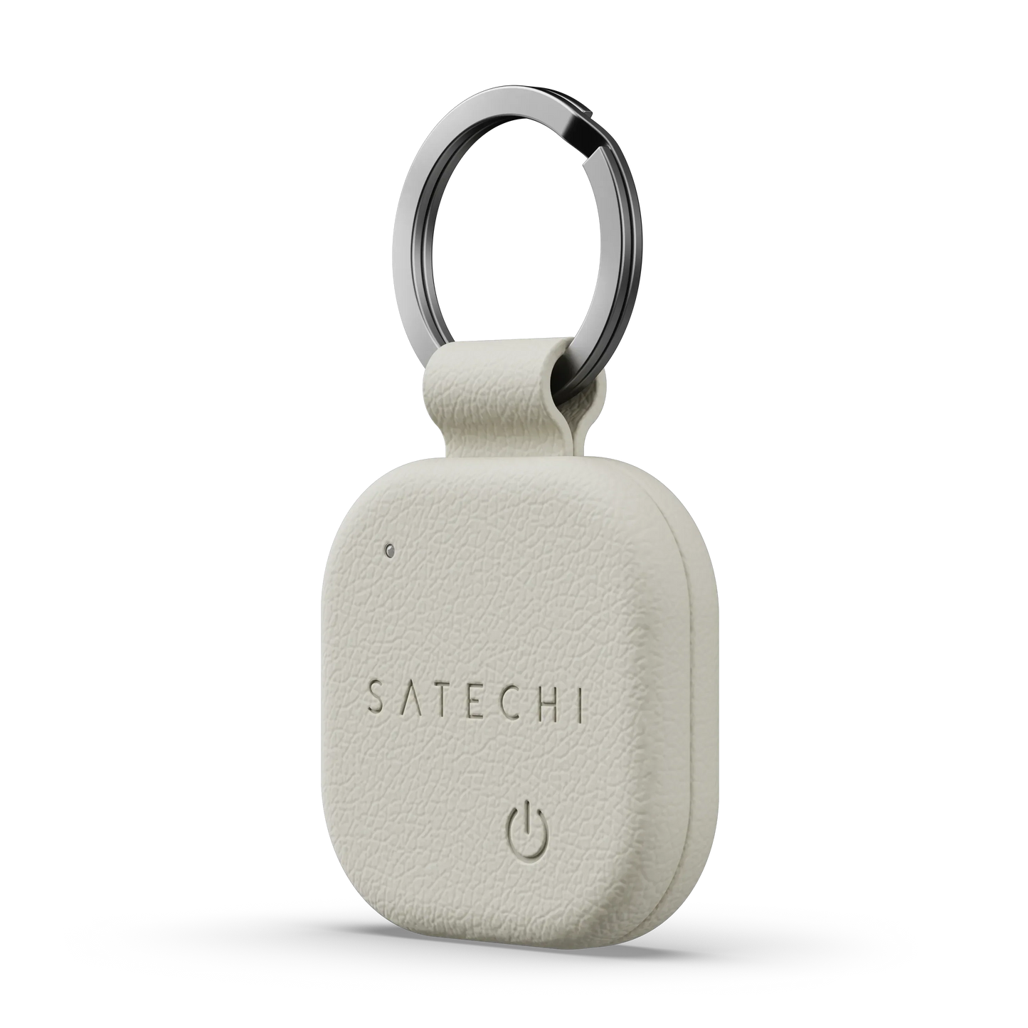 Stylová klíčenka z veganské kůže Satechi FindAll Keychain pro AirTag - světlá