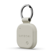 Stylová klíčenka z veganské kůže Satechi FindAll Keychain pro AirTag - světlá
