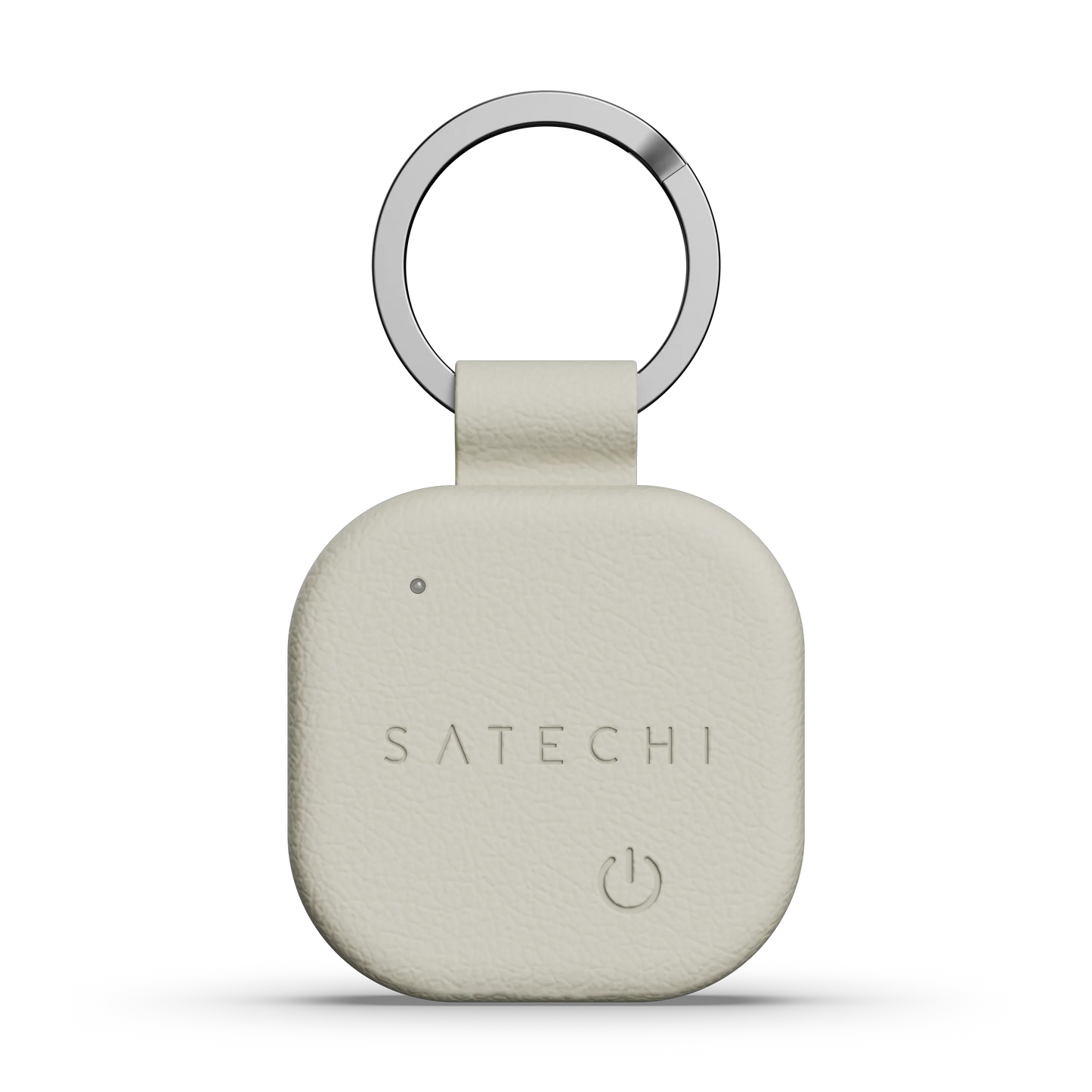 Stylová klíčenka z veganské kůže Satechi FindAll Keychain pro AirTag - světlá