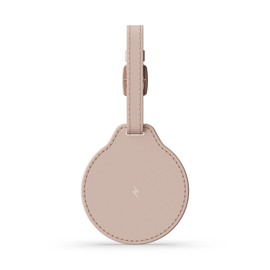 Jmenovka z veganské kůže Satechi FindAll Luggage Tag s kapsou na AirTag - růžová