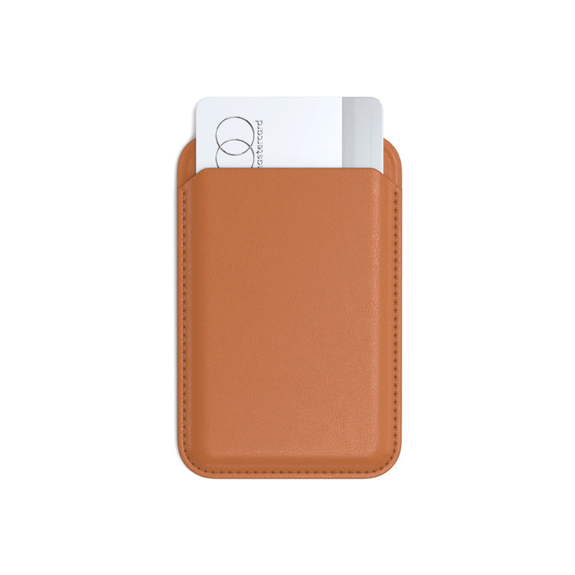 Magnetický stojánek s peněženkou pro iPhone Satechi - světle hnědý - bonami.click