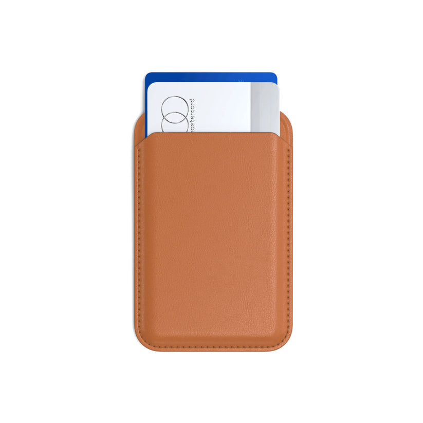 Magnetický stojánek s peněženkou pro iPhone Satechi - světle hnědý - bonami.click
