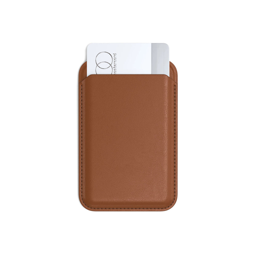 Magnetický stojánek s peněženkou pro iPhone Satechi - hnědý - bonami.click
