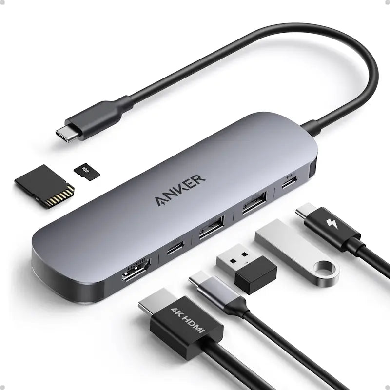 Dokovací stanice 7v1 Anker Nano 100W - šedá