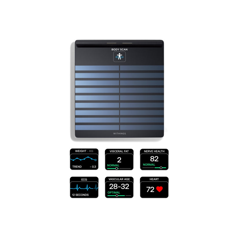 Chytrá zdravotní stanice Withings Body Scan - černá - bonami.click