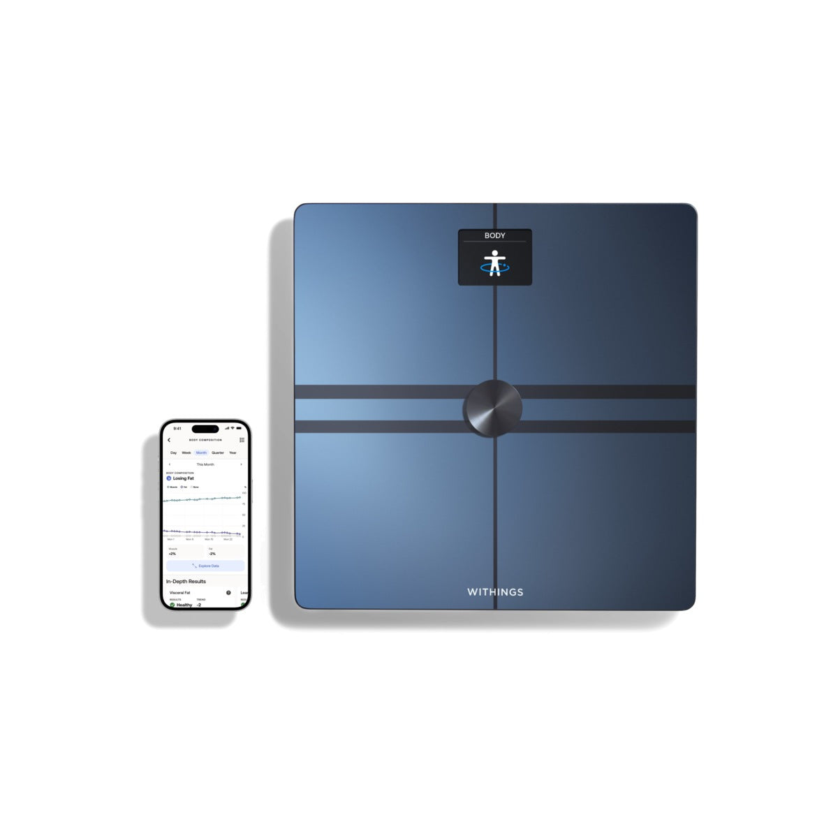 Chytrá Wi-Fi váha pro kompletní tělesnou analýzu Withings Body Comp - černá - bonami.click