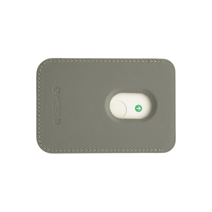 Kožená MagSafe peněženka Dviced s podstavcem – šedá - bonami.click