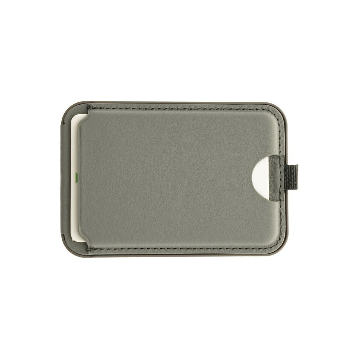 Skládací kožená MagSafe peněženka Dviced s podstavcem – šedá - bonami.click